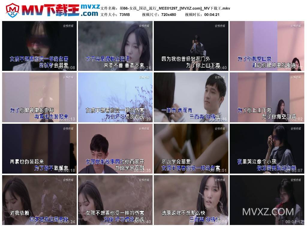 胡66-女孩_国语_流行_MEE01297